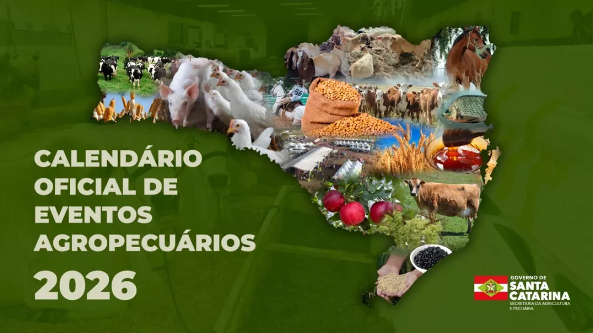 Santa Catarina divulga calendário com 456 eventos agropecuários para 2026